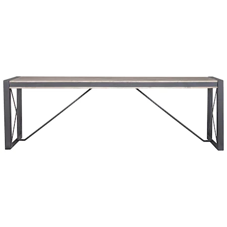 Large Industrial Dining Bench